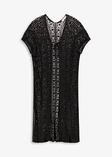 Kimono de plage aspect crochet en viscose, bonprix