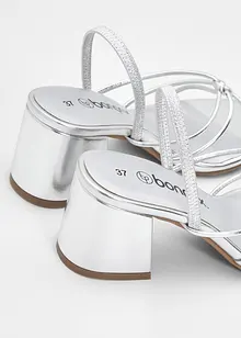 Riemchensandaletten mit Blockabsatz, bonprix