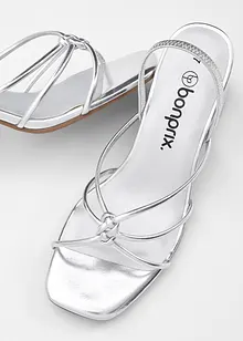 Riemchensandaletten mit Blockabsatz, bonprix