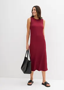 Robe en jersey crêpe gaufré, bonprix