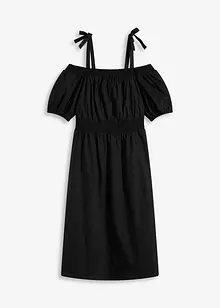 Off-Shoulder-Kleid aus reiner Bio-Baumwolle, bonprix