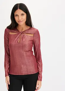T-shirt manches longues à découpes, bonprix