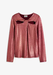 T-shirt manches longues à découpes, bonprix