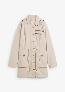 Parka en coton style utilitaire, mi-longue, bonprix