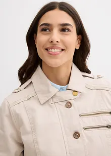 Baumwoll Parka im Utility Stil, halblang, bonprix