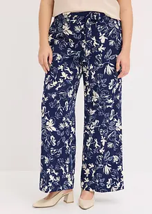 Pantalon large à pinces et imprimé, bonprix