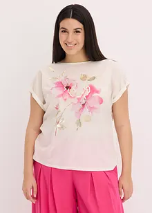 Shirt mit Webeinsatz, bonprix