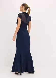 Robe longue avec dentelle et mesh, bonprix