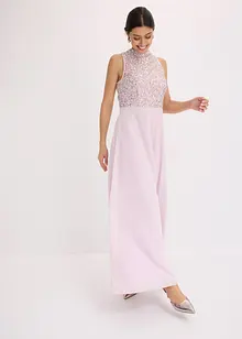 Robe longue brodée de sequins, bonprix