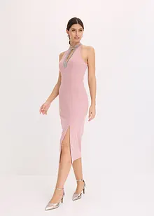 Robe midi en crêpe texturé, bonprix