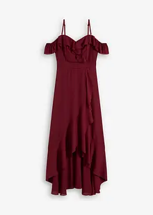 Robe encolure Bardot à volants, bonprix