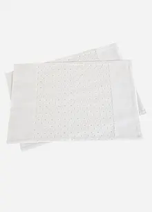Bio Baumwoll Tischset mit Stickerei (2er Pack), bonprix