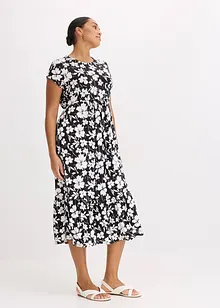 Robe en jersey, viscose mélangée douce, bonprix