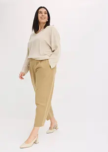 Fledermausshirt mit Satineinsatz, bonprix