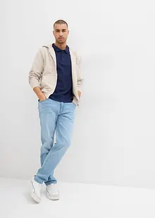 Lot de 2 polos en maille piquée, 100% coton, bonprix