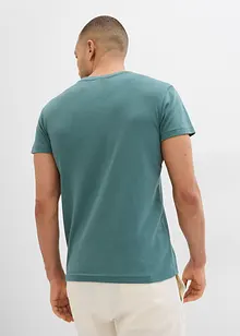 Lot de 2 T-shirts côtelés, slim, bonprix