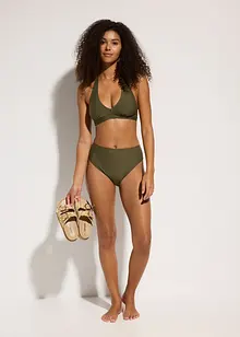 Bas de bikini taille haute, échancré, bonprix