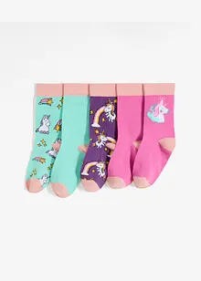 Lot de 5 paires de chaussettes enfant en coton majoritaire, bonprix