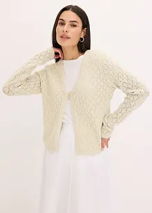 Gilet court en maille ornée de sequins, bonprix