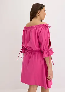 Robe en jersey à col Bardot, bonprix