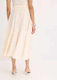 Jupe fluide en twill de viscose mélangée, bonprix