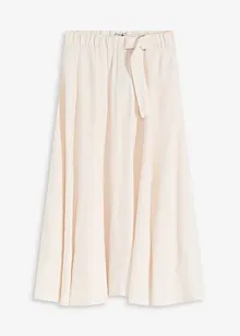 Jupe fluide en twill de viscose mélangée, bonprix