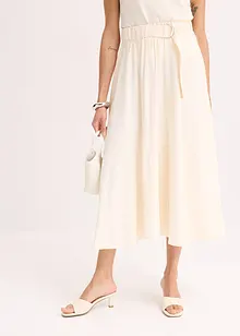 Jupe fluide en twill de viscose mélangée, bonprix