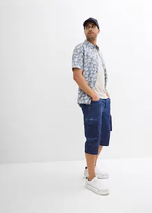 Bermuda cargo long coupe ventre confort, Regular, bonprix