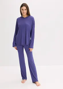 Oversized Loungewear Hausanzug aus Viskose mit Kapuze, bonprix