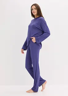 Oversized Loungewear Hausanzug aus Viskose mit Kapuze, bonprix