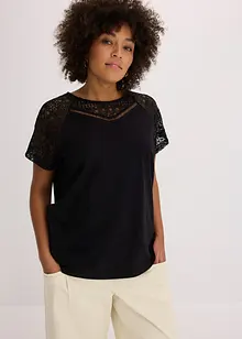 Shirt mit Spitze, bonprix