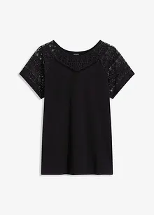 Shirt mit Spitze, bonprix
