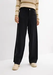 Pantalon fluide en lin mélangé, bonprix