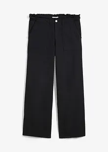 Pantalon fluide en lin mélangé, bonprix