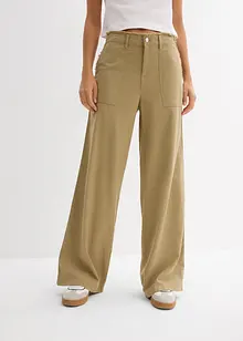 Pantalon fluide en lin mélangé, bonprix
