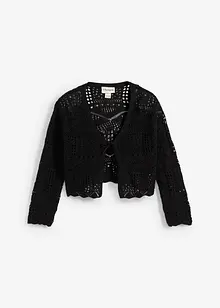 Boléro manches 3/4 en maille ajourée, bonprix