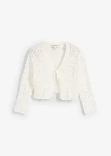 Boléro manches 3/4 en maille ajourée, bonprix