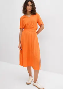 Midikleid aus luftigem Seersucker, bonprix