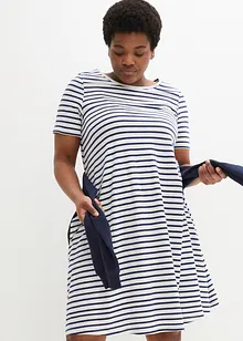 Baumwoll- Shirtkleid aus Flammgarn, bonprix