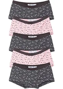 Lot de 5 culottes en coton doux et extensible, bonprix