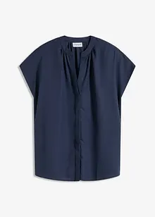 Chemisier manches courtes boutonnage invisible, bonprix