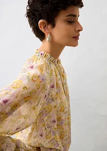 Tunique avec soie et imprimé floral délicat, bonprix