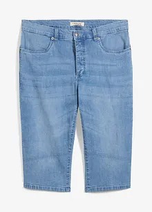 Bermuda long et léger en jean extensible, Regular, bonprix