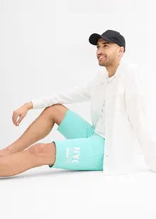 Sweat-Bermuda mit offenen Kanten, bonprix