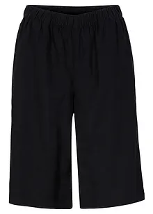 Bermudas aus Leinen-Viskose-Mix, High-Waist, bonprix