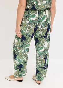 Pantalon fluide imprimé en viscose, bonprix