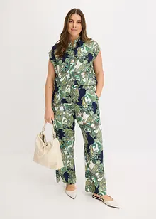 Pantalon fluide imprimé en viscose, bonprix