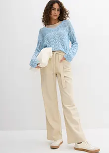 7/8-Hose mit Bequembund aus reiner Baumwolle, bonprix
