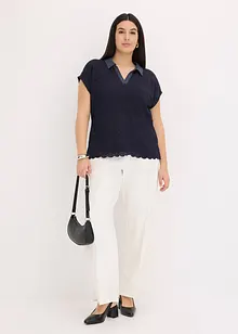 Polo avec dentelle, bonprix