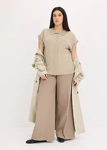 Pull col polo en coton mélangé, bonprix